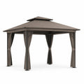 Pavillon de jardin en acier et polyester 3x3 m